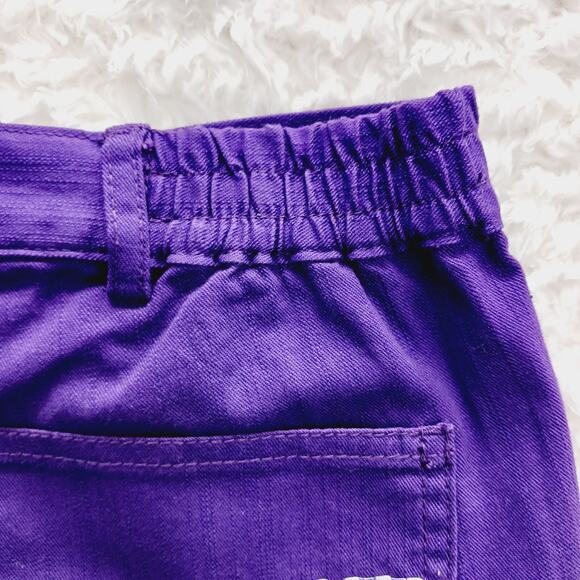 Jeans Women Size 8 Straight Leg Purple Silver Studded Casual Vibe 5 Pocket NWT - Picture 10 of 16
